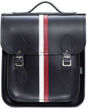 Zatchels Handmade Leather City Backpack Plus - Blue