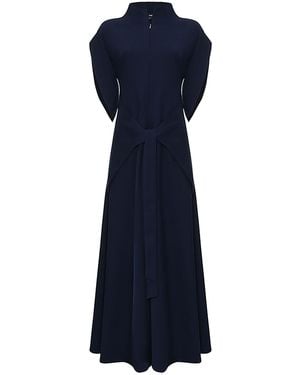 Monosuit Jumpsuit Lea With Pants- Skirt Navy - Blue