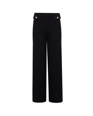 Peraluna Marlene Trouser Button Detailed Knit Trousers - Blue