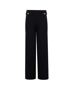 Peraluna Marlene Trouser Button Detailed Knit Pants - Blue