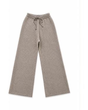 Maison Lointaine Signature Trousers Taupe Heavyweight - White
