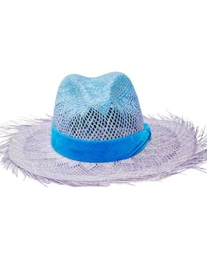 ORTUS Arandano Straw Panama Hat - Blue