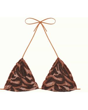 Camila Ctg Serengeti Rizo Bikini Top - Brown