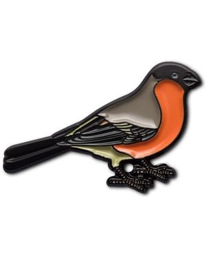 Make Heads Turn Enamel Pin Bullfinch - Multicolour