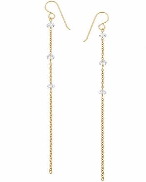 Heather Hawkins Jewelry Shooting Star Herkimer Diamond Duster Earrings - Metallic