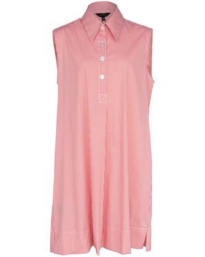 Le Réussi Italian Cotton Sleeveless Dress - Pink