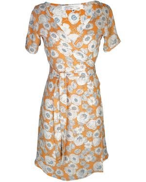 Jennafer Grace Pretty Poppies Wrap Dress - Metallic
