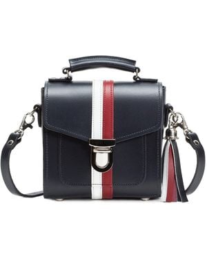 Zatchels Handmade Crossbody Leather Sugarcube Plus - Blue