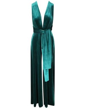 Beatrice von Tresckow Velvet Jumpsuit - Green