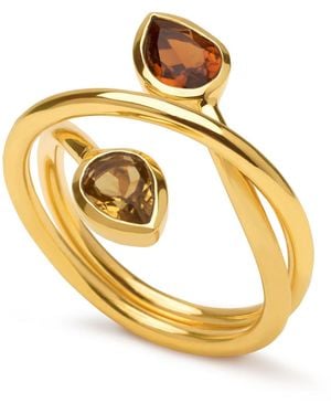 Armature And Tourmaline Infinity Ring - Metallic