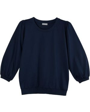 Cove Belle Puffed Sleeve Top - Blue