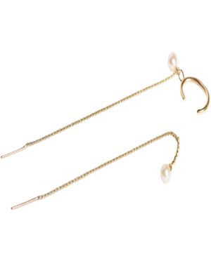 Florentis Jewellery Threaded Pearl Earrings - White