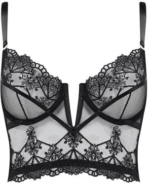 Voller the Corset Company Limited Clara Long Line Bra - Black