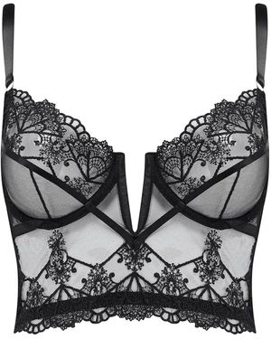 Voller the Corset Company Limited Clara Long Line Bra - Black