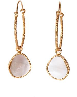 Christina Greene Mini Hoop Earrings - Metallic
