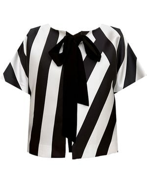 Maxjenny Cropped Jacket With Bow - Black