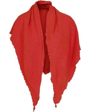 tirillm Palma Triangle Cashmere Scarf Winter - Red