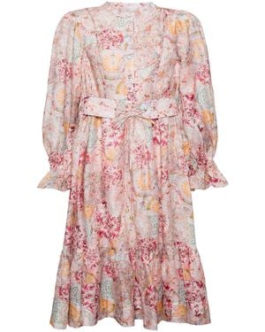We Are Kindred Aurora Silk Belt Maxi Dress - Pink