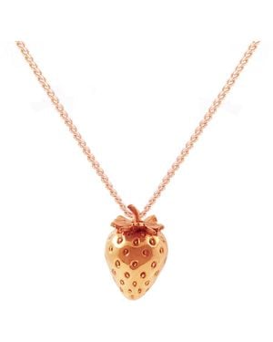 Lee Renee Strawberry Necklace - White
