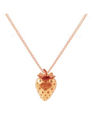 Lee Renee Strawberry Necklace - White