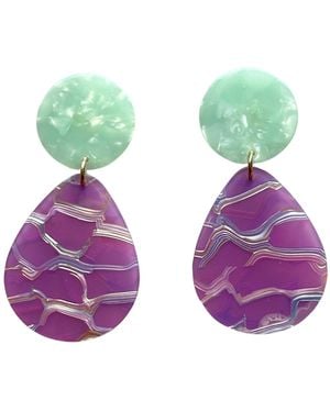 CLOSET REHAB Teardrop Earrings - Green