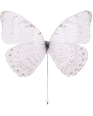 Oana Savu Pin Off Silk Butterfly Brooch - Pink