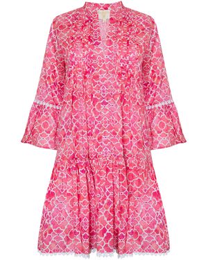 Sophia Alexia Mosaic Mallorca Shirt Dress - Pink