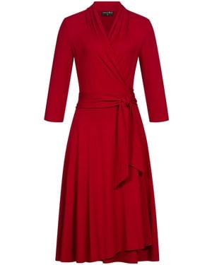 Marianna Déri Jersey Wrap Dress - Red