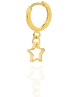 C.J.M Single Star Earring - Metallic