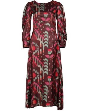 Maison Qala The Tinsel Dress - Red