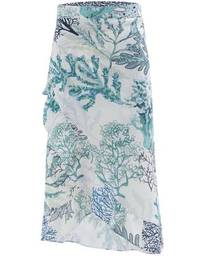 Peraluna Nila Sarong Skirt - Blue
