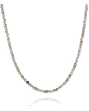Nellou Jewellery Labradorite Mini Bead Necklace - Metallic