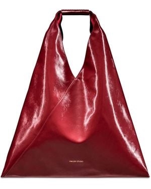 Owlish Studio Savanna Vegan Leather Hobo Bag - Red