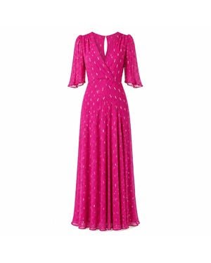 Rose & Nancy Talia Fuchsia Maxi Dress - Pink