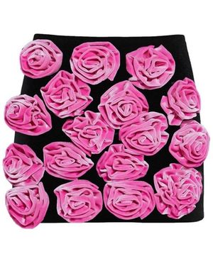 Nur Karaata Chambord Mini Skirt - Pink