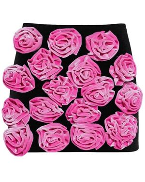 Nur Karaata Chambord Mini Skirt - Pink