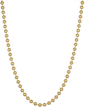 Crystals and Co Ball Chain Necklace - Metallic