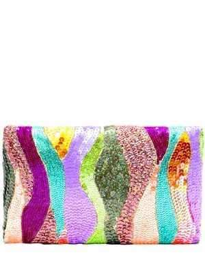 Simitri Pastel Dune Clutch - Purple