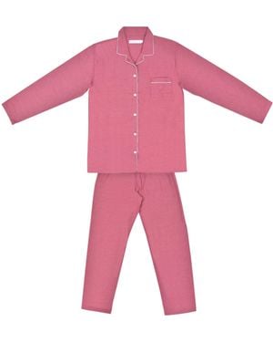 Bown of London Ladies Pajamas Brushed Cotton - Pink