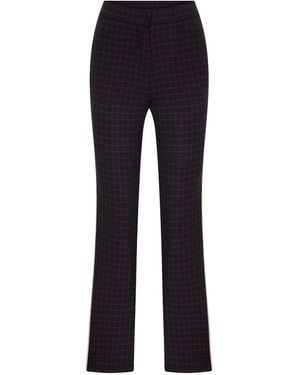 NAZLI CEREN Palme Straight Leg Trousers - Blue