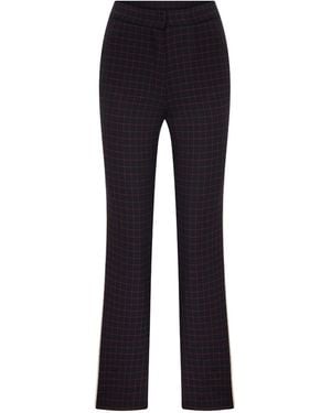 NAZLI CEREN Palme Straight Leg Trousers - Blue