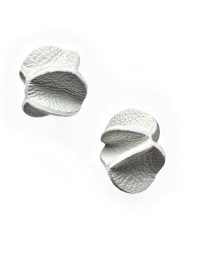 WAIWAI Rivelis Leather Earrings - Metallic