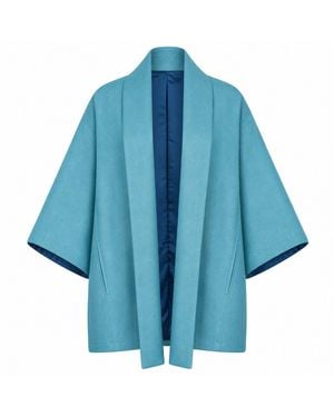 Lumina Eligma The Duality Linen Jacket - Blue