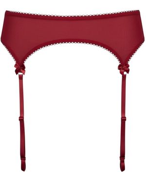 The Coolgirl Nyc Jane Garter Belt - Red