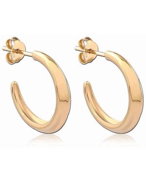 Astor & Orion Crescent Hoops Small - Metallic