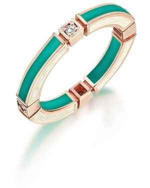 C|Nd|N by Candan Balto Megaron & Nile Enamel Ring - Blue