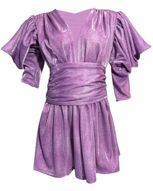 Julia Clancey Carmen Lilac Bermuda Jumpsuit Set - Purple