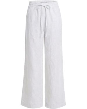 Monlicia Ciel Linen Trousers - White
