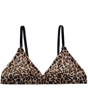 MeMe London Triangle Bralette - Brown