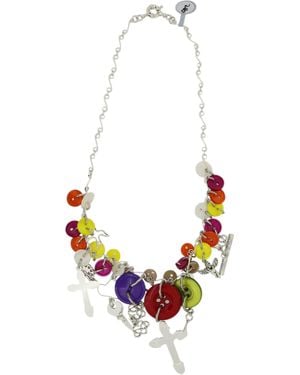 Vickisarge The Button Hero Necklace - Black